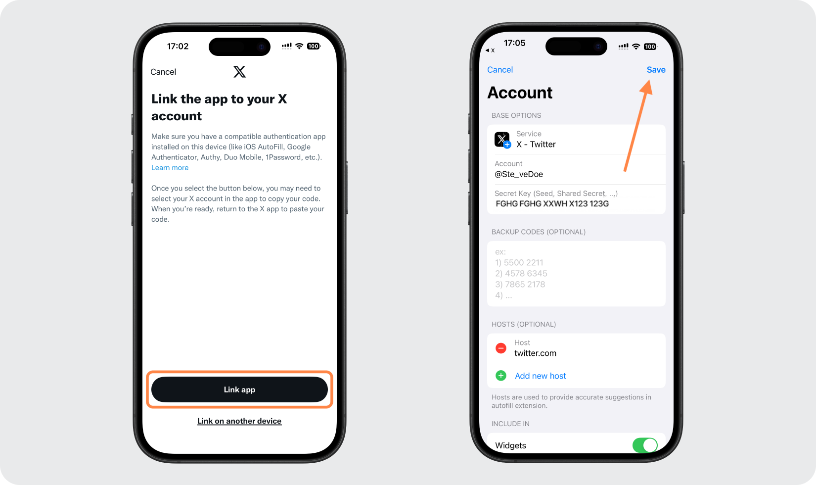 Open the Authenticator App